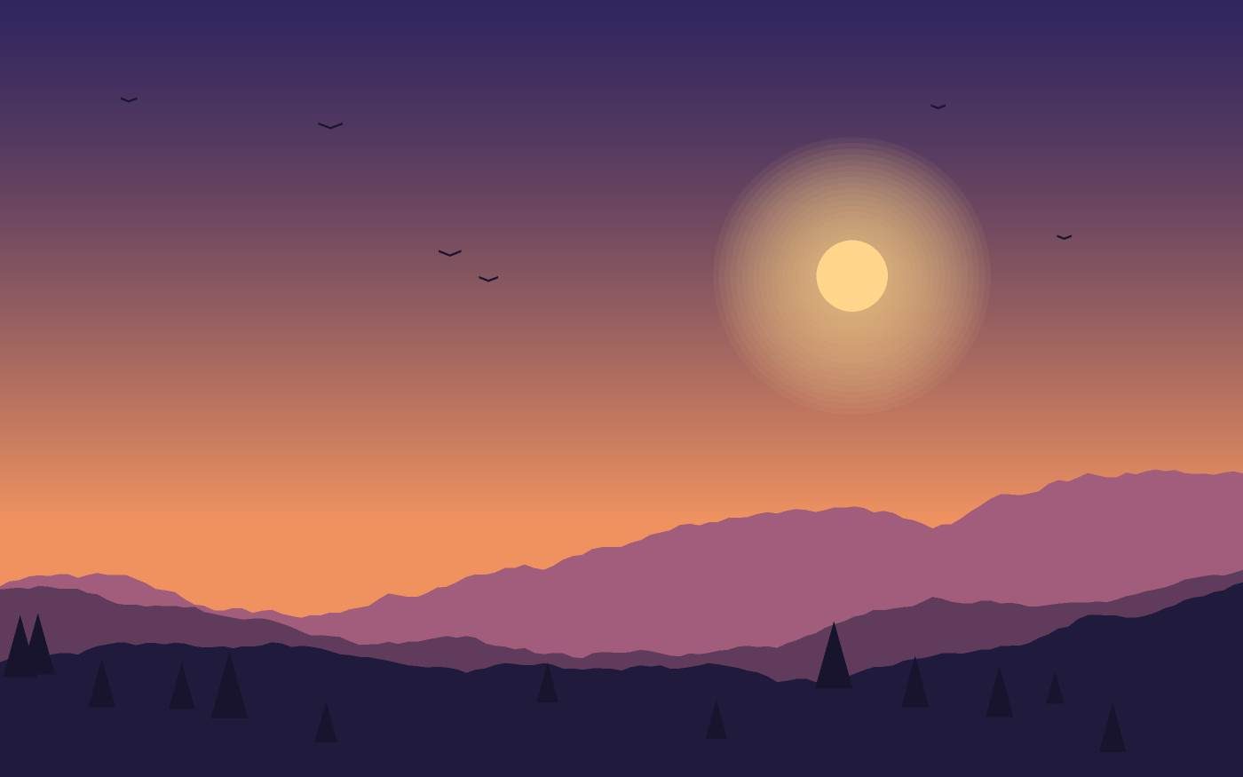 Landschapsillustratie