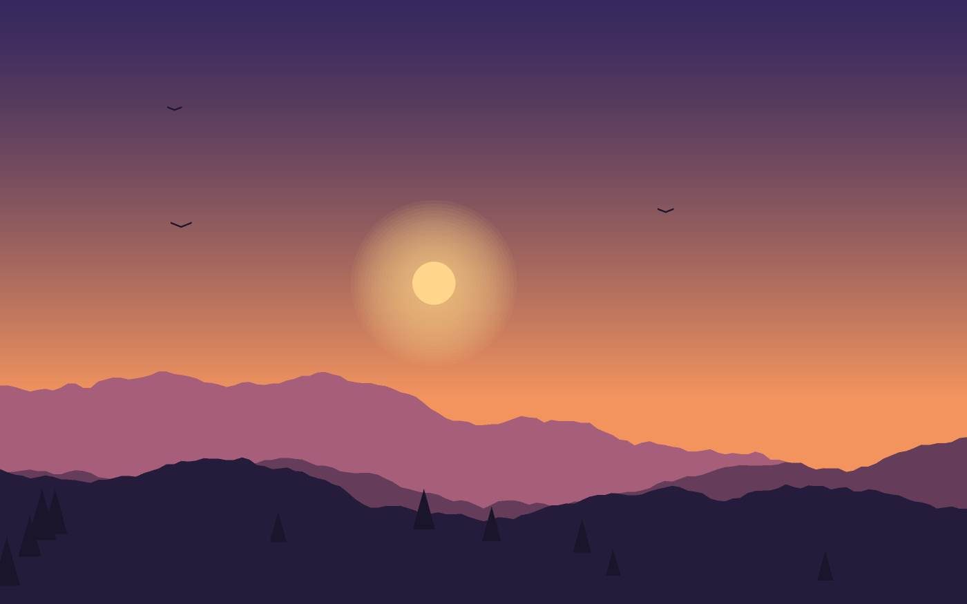 Ilustrace krajiny