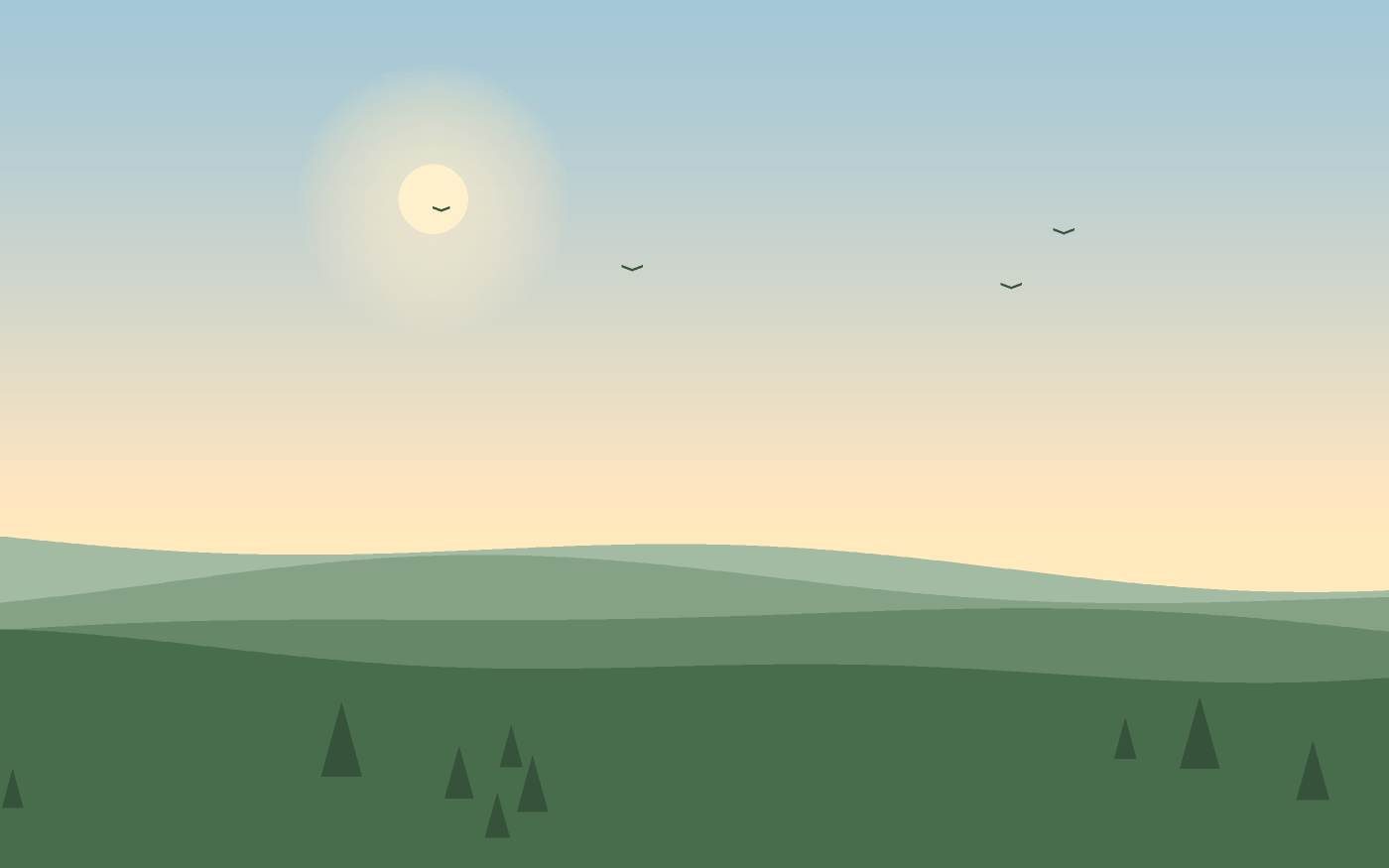 Ilustración de un paisaje