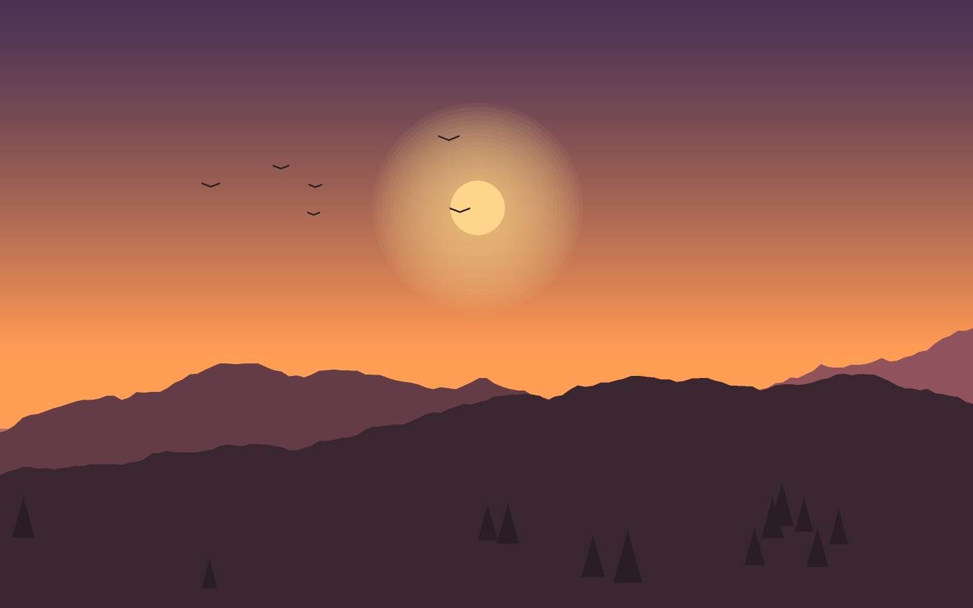 Ilustración de un paisaje