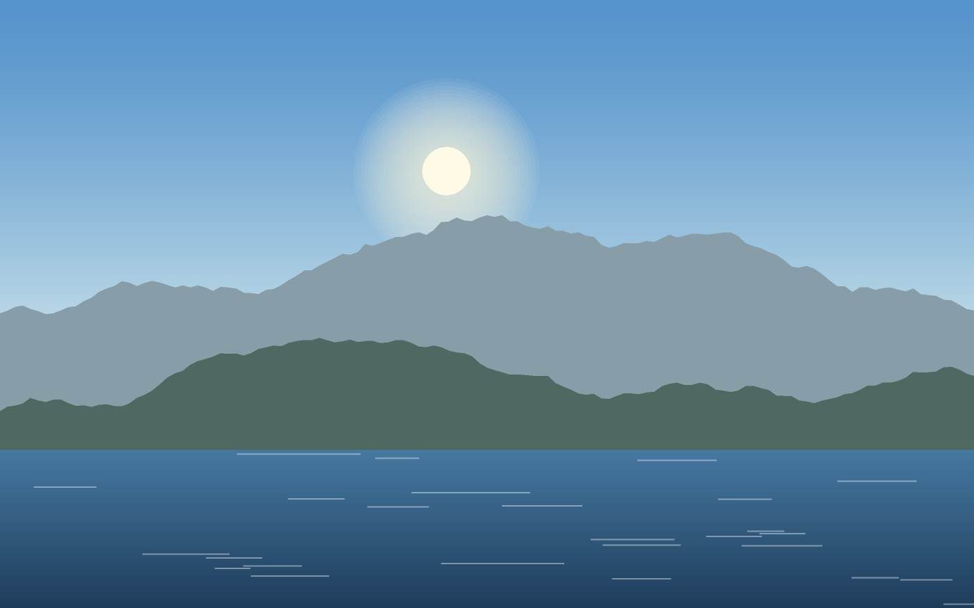 Illustrazione di un paesaggio