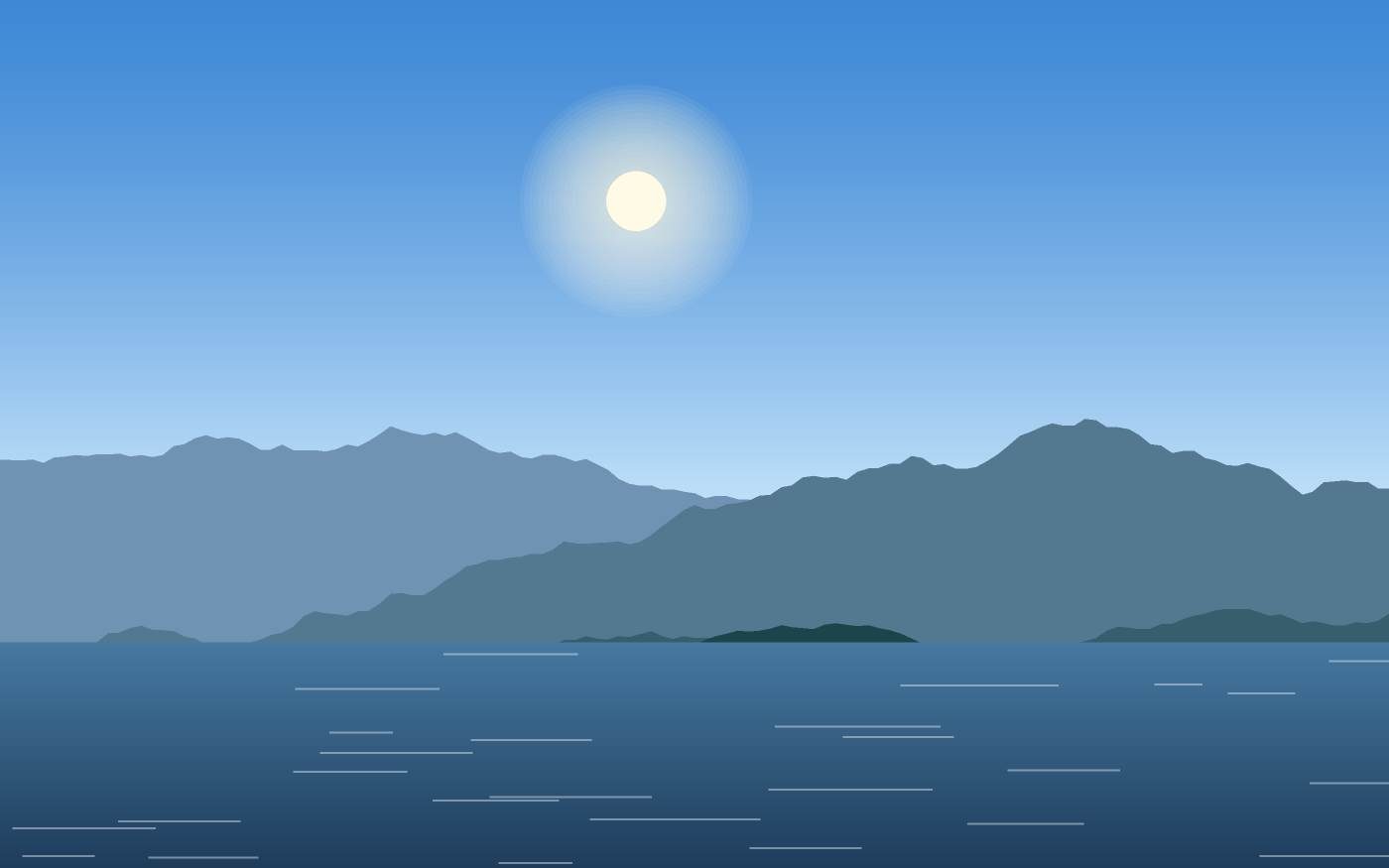 Illustrazione di un paesaggio