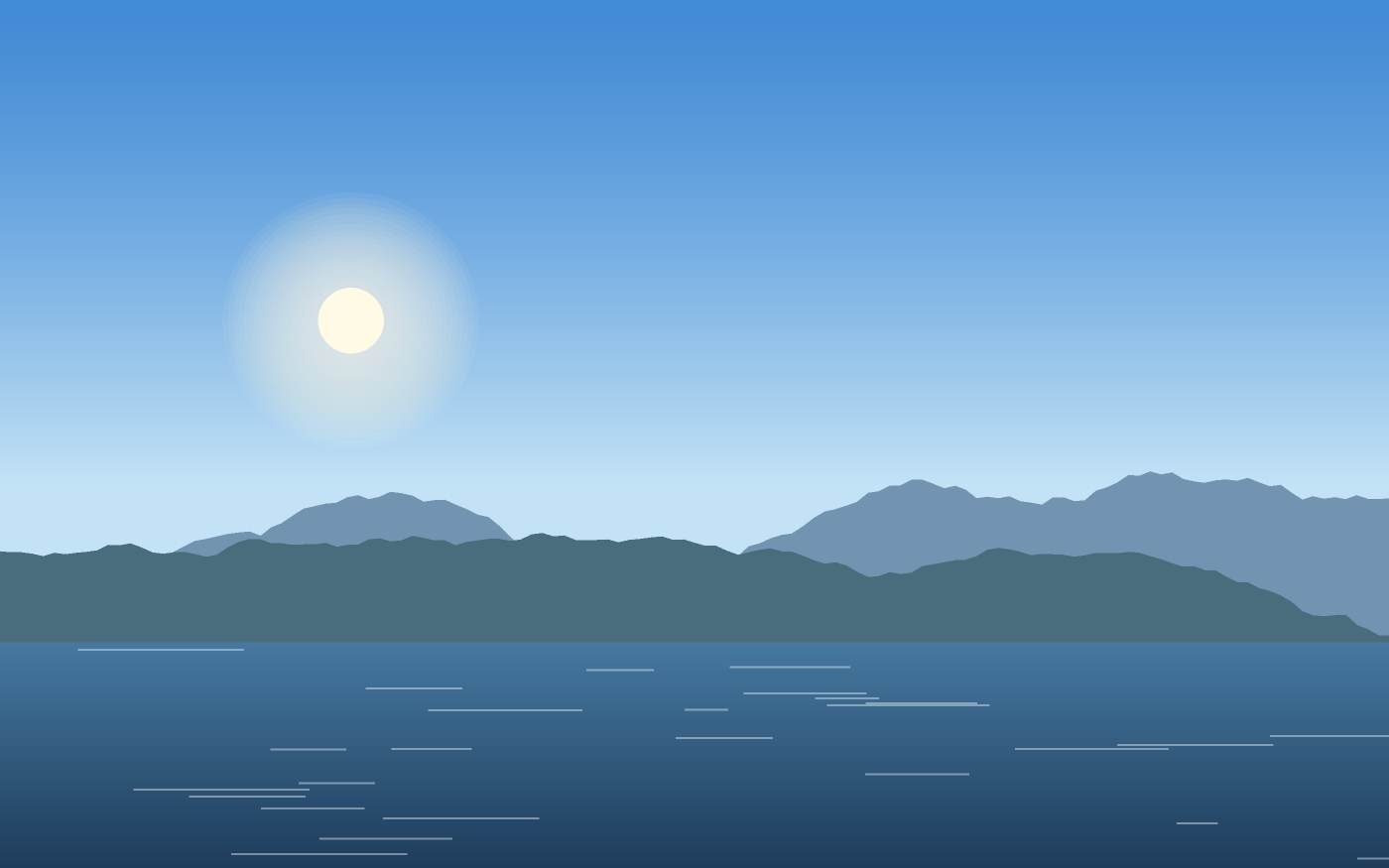 Ilustração de uma paisagem