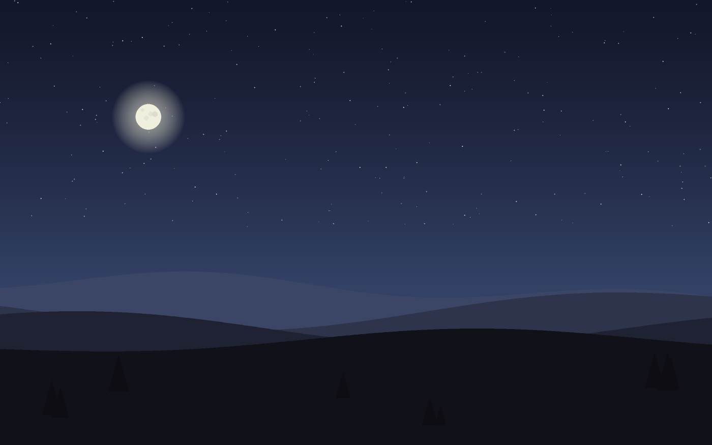Ilustração de uma paisagem