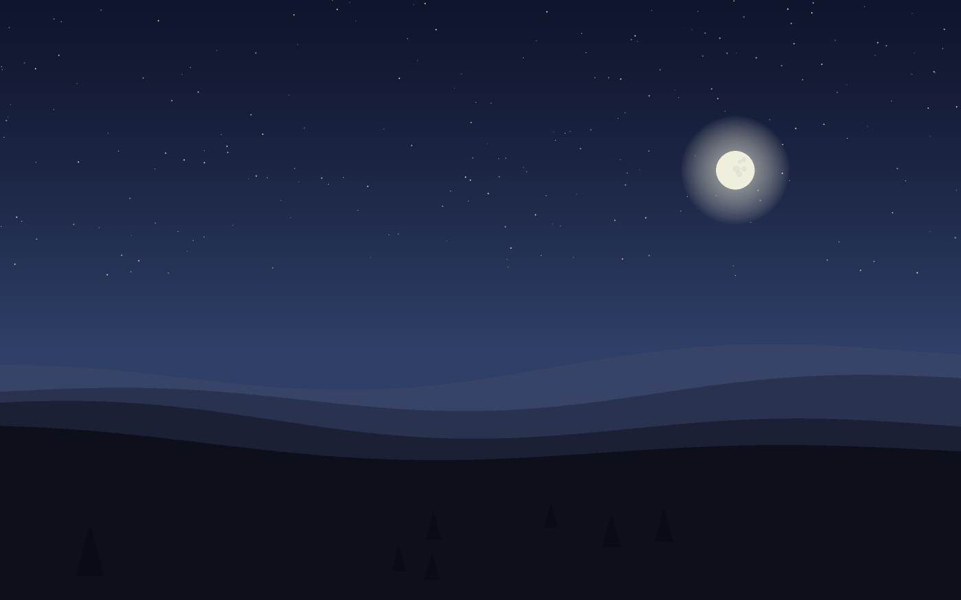 Ilustração de uma paisagem