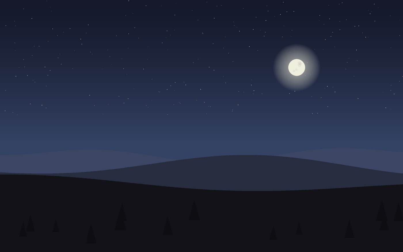 Ilustração de uma paisagem